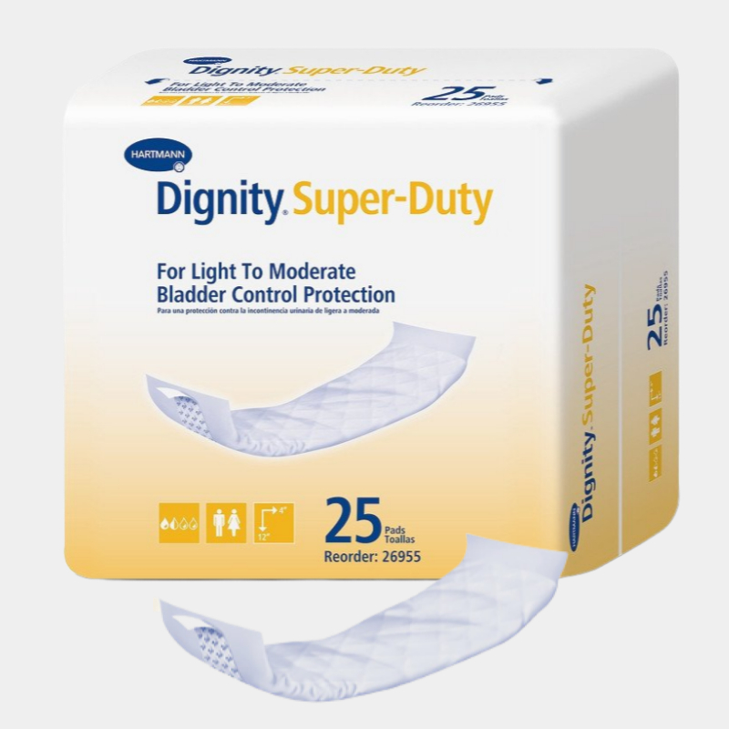 Dignity Super-Duty Disposable Incontinence Bladder Control Pads