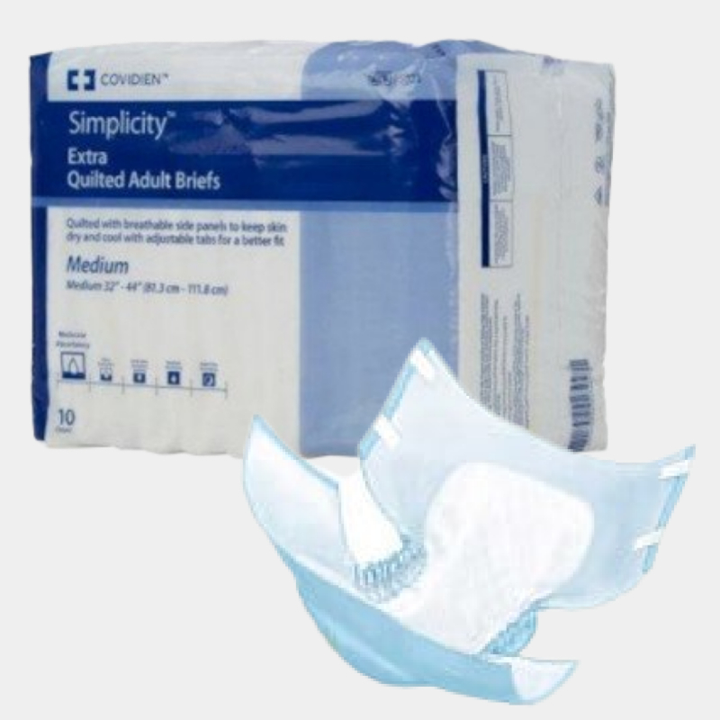 Simplicity Extra Quilted Adult Incontinence Diapers With Tabs
