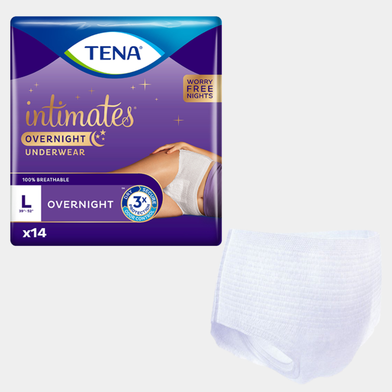 Tena Intimates Overnight Protective Pull-Up Incontinence Underwear for Women