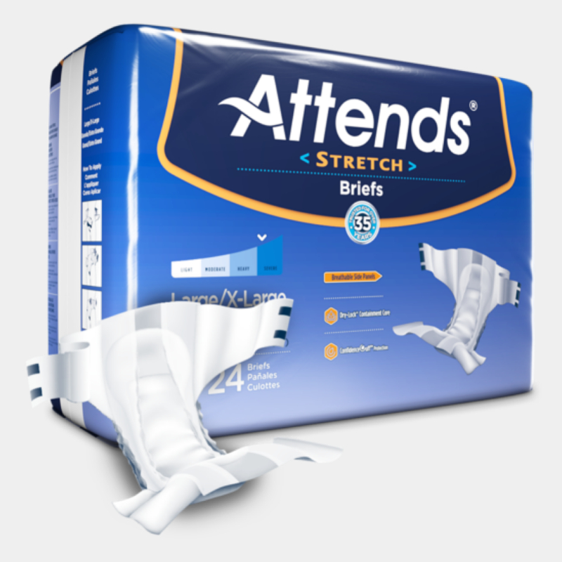 Attends Stretch Incontinence Adult Diapers With Tabs