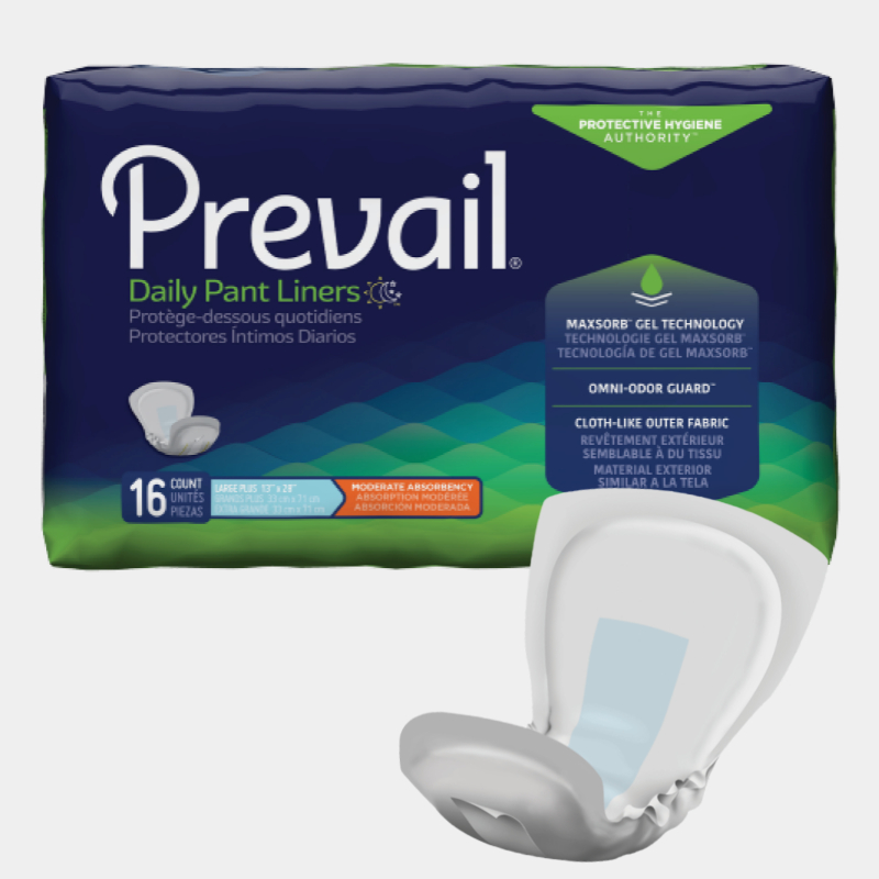 Prevail Daily Pant Liners Incontinence Bladder Control Pads