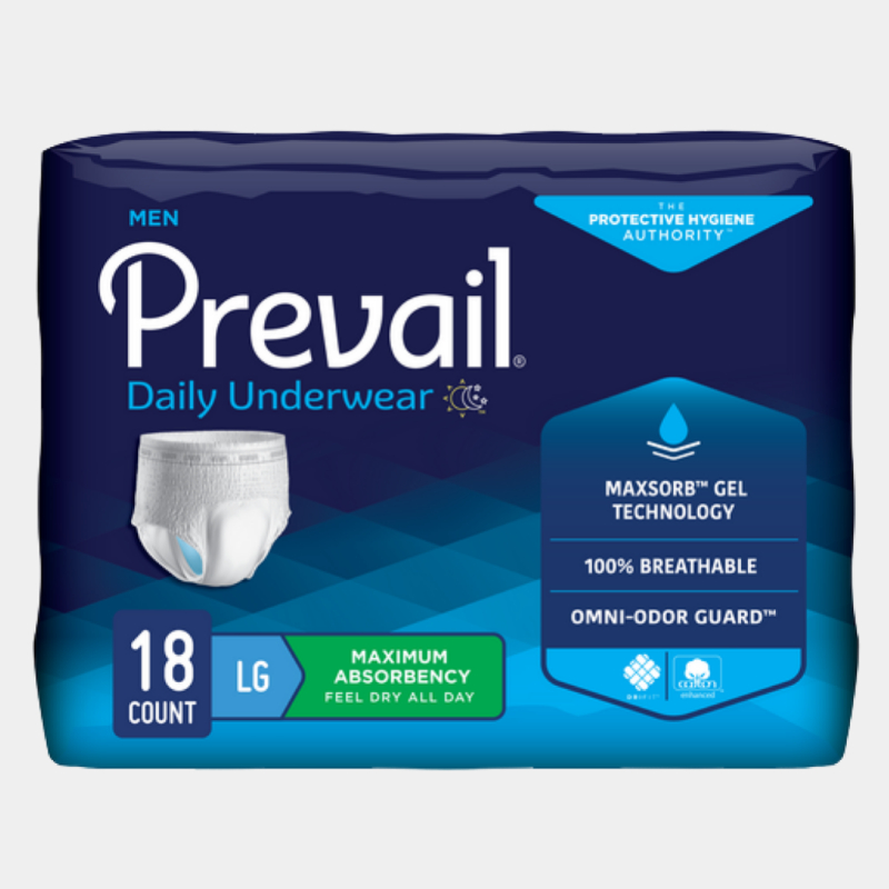 Prevail Daily Protective Pull-Up Incontinence Underwear For Men Large