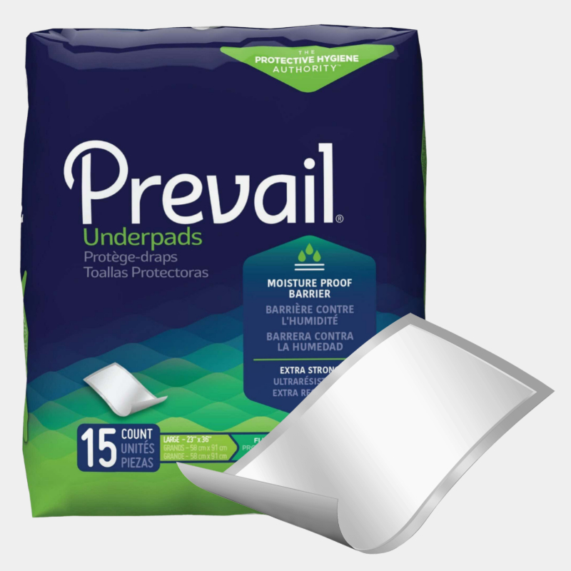 Prevail Fluff Incontinence Disposable Underpads