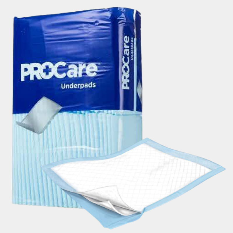 ProCare Fluff Blue Disposable Underpads