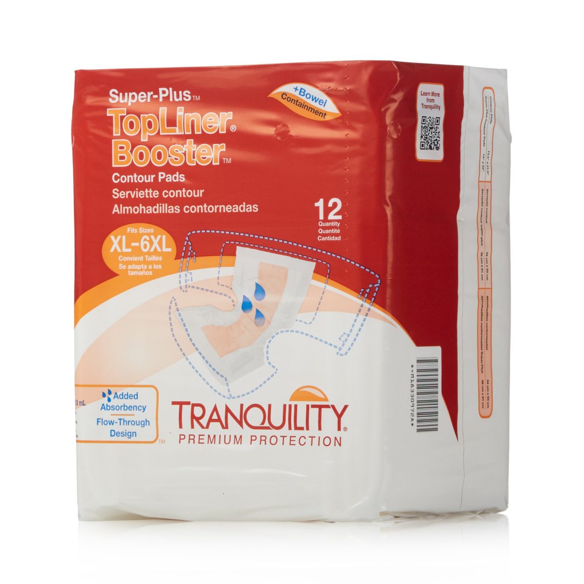 TopLiner™ Super Plus Added Absorbency Incontinence Booster Pad, 32-Inch Length