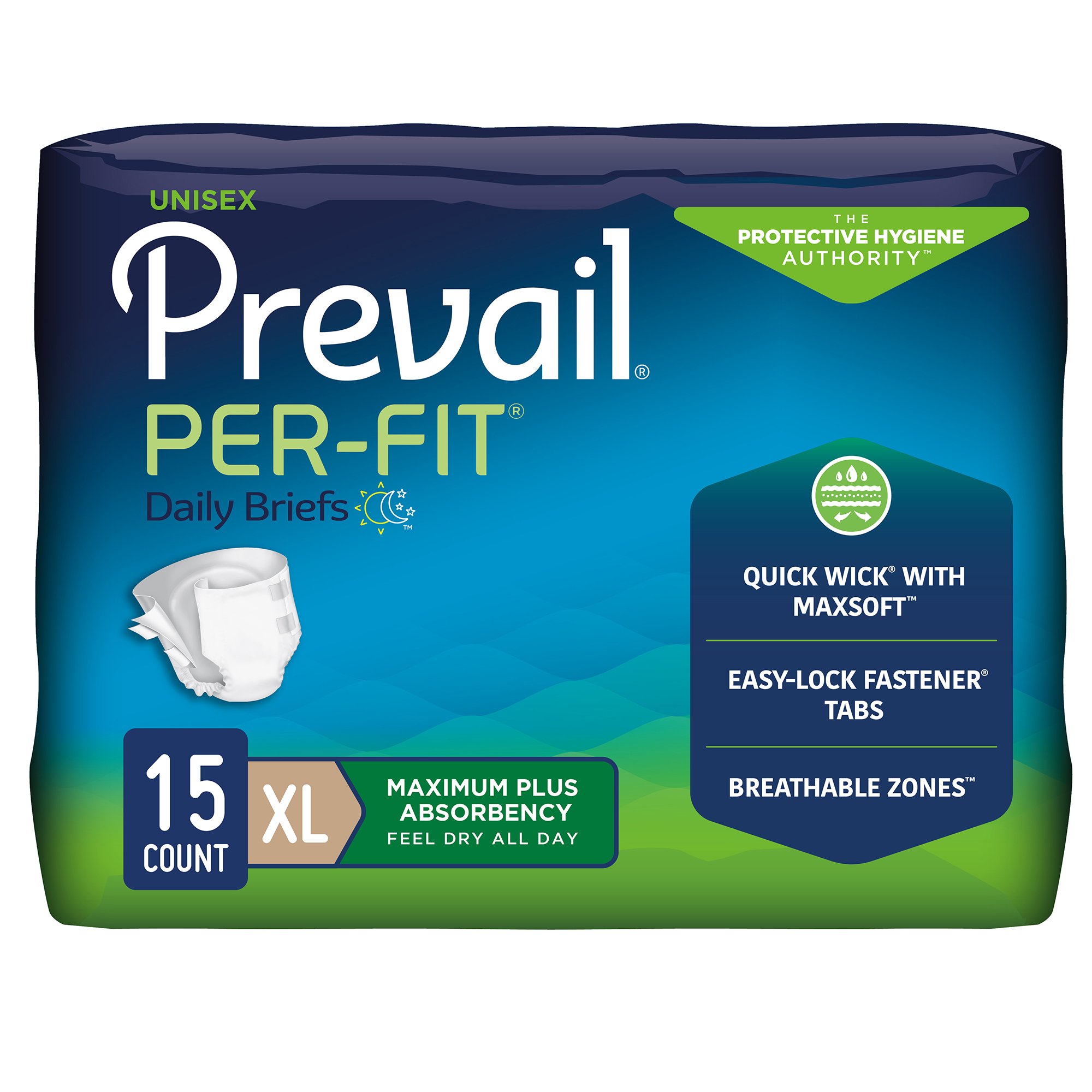 Prevail® Per-Fit® Maximum Incontinence Brief, Extra Large