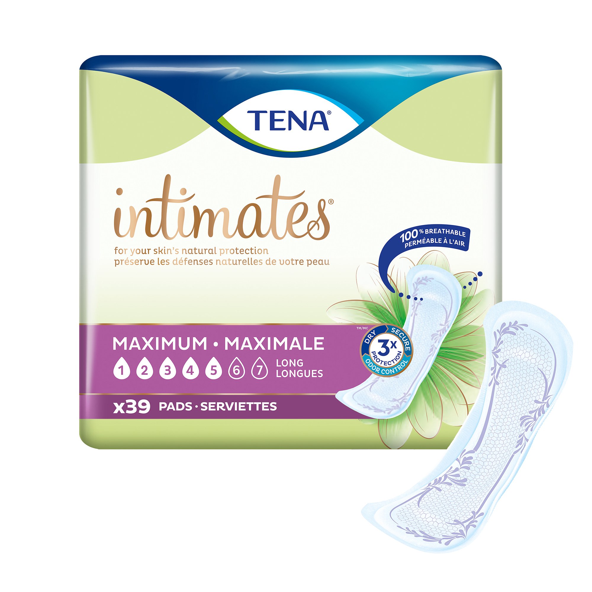 Tena® Intimates™ Heavy Long Bladder Control Pad, 15-Inch Length