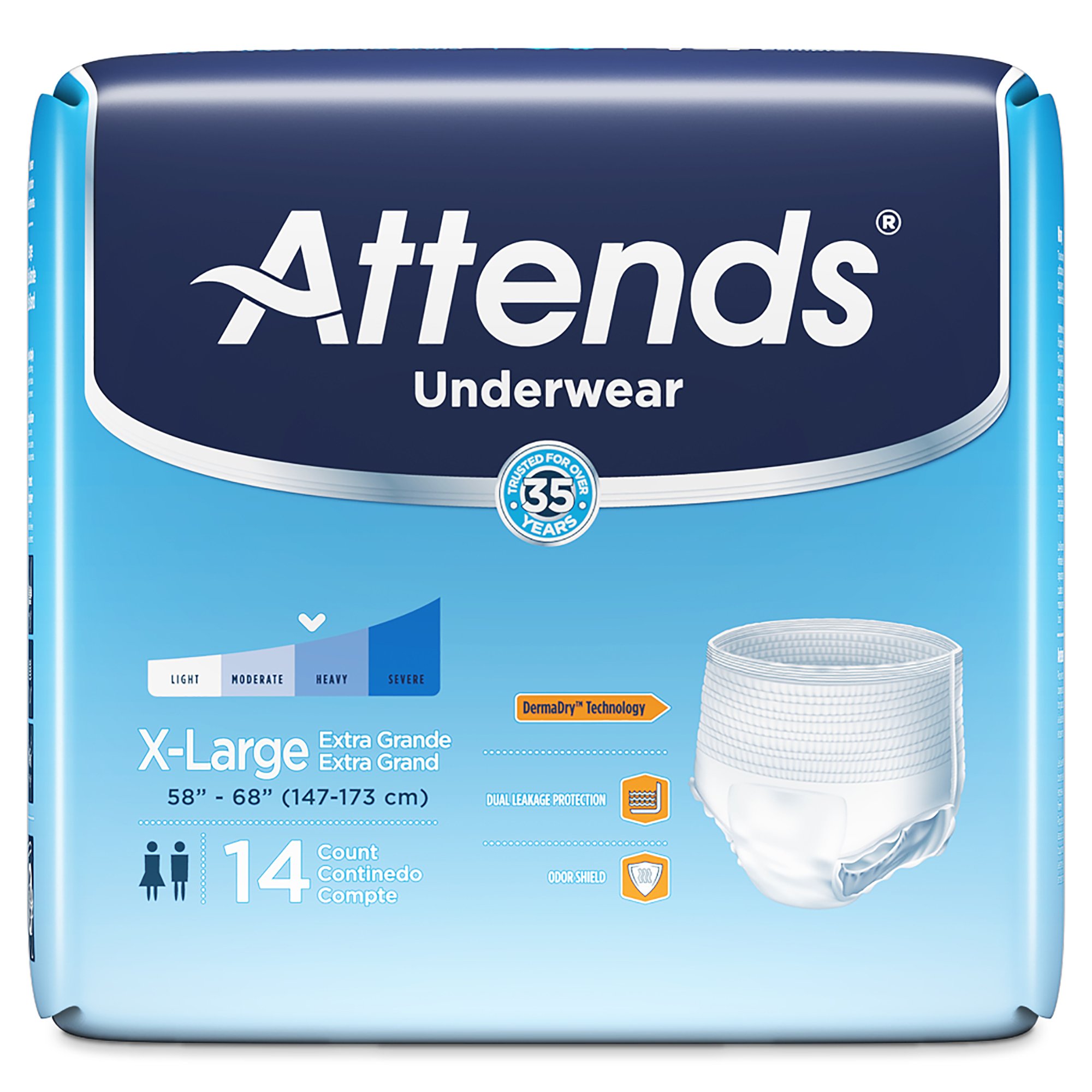 Attends® Extra Absorbency Underwear, X-Large
