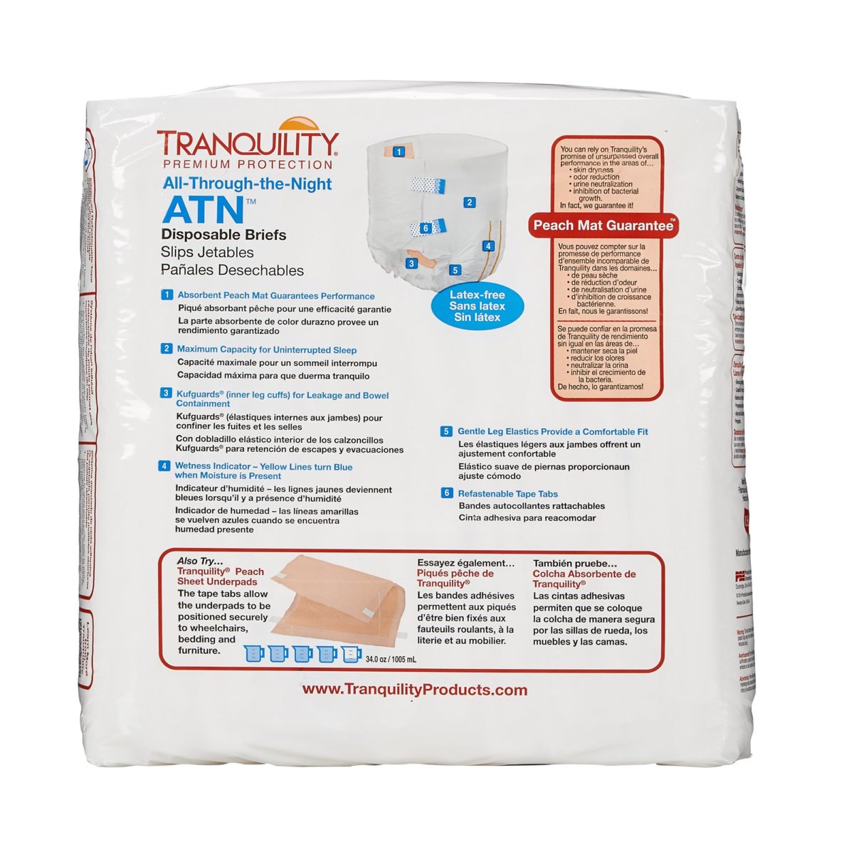 Tranquility® ATN Incontinence Brief, Large