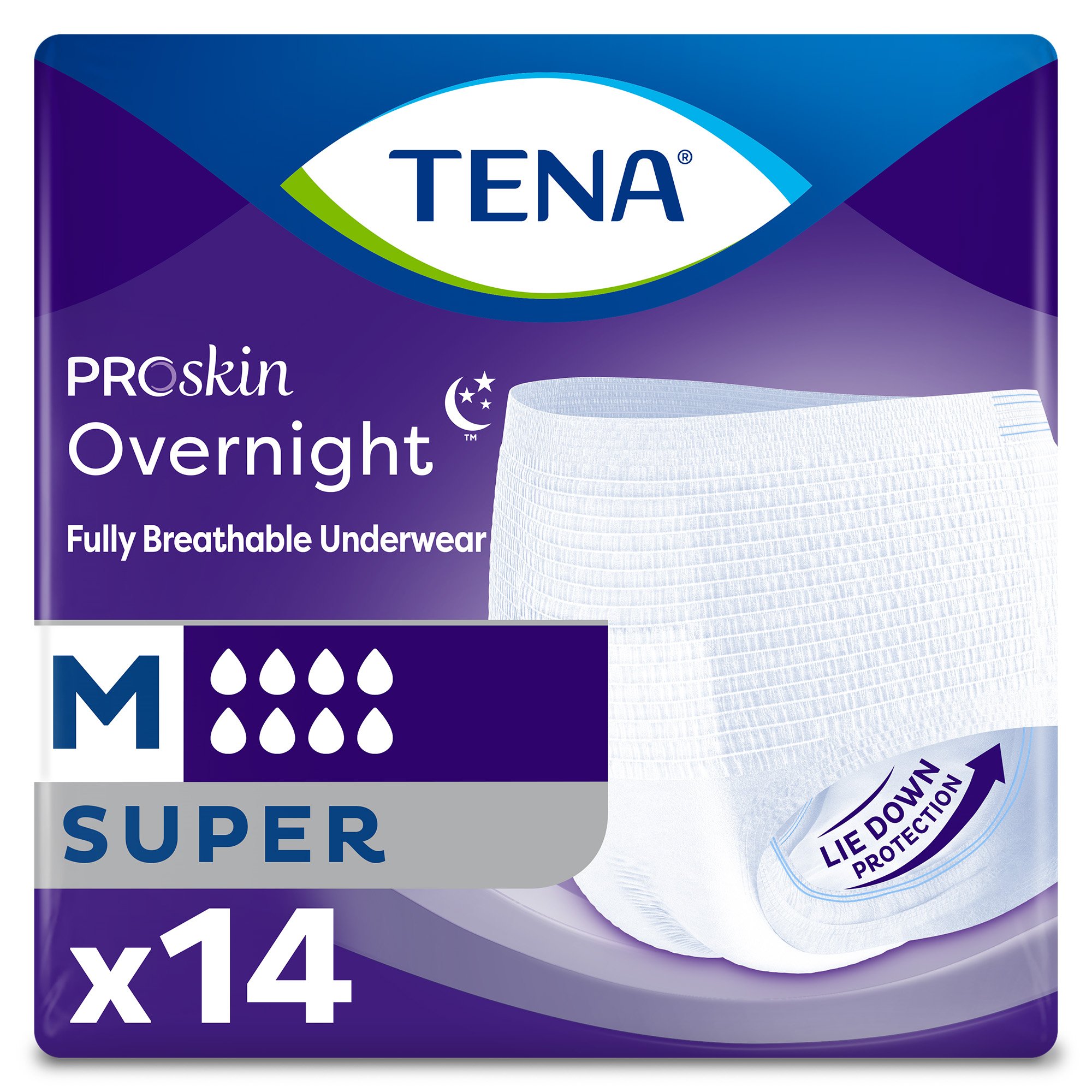 Tena® Overnight Super Absorbent Underwear, Medium