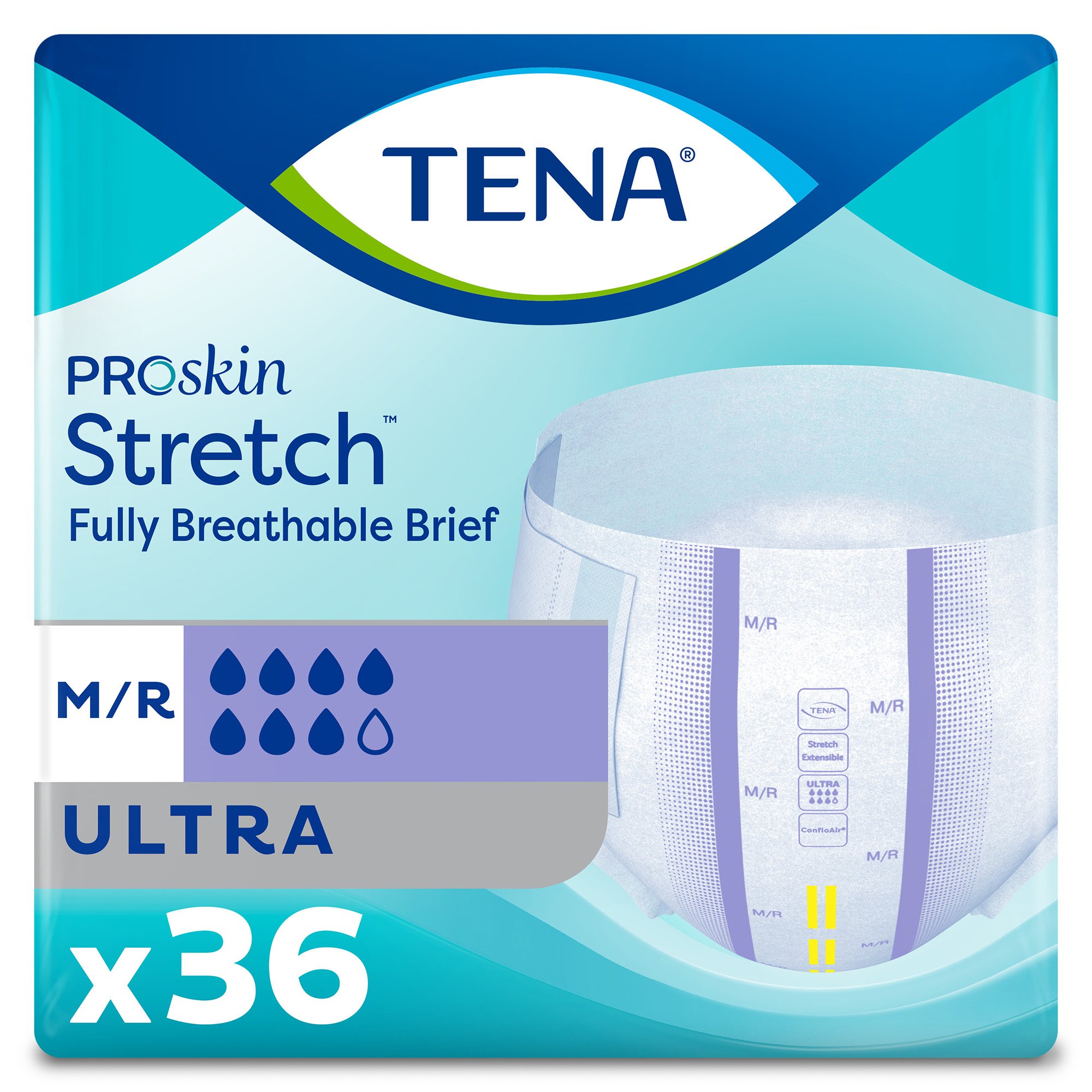 Tena® Stretch™ Ultra Incontinence Brief, Medium