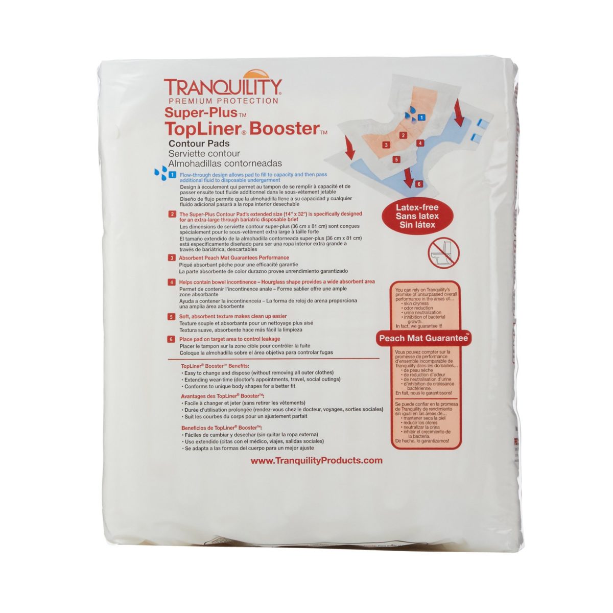 TopLiner™ Super Plus Added Absorbency Incontinence Booster Pad, 32-Inch Length